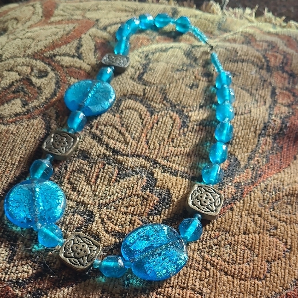 Genuine Italian Craft MURANO Blown glass Necklace